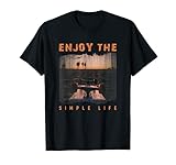 Enjoy the simple life - Lifestyle Geschenk für Skateboarder T-Shirt