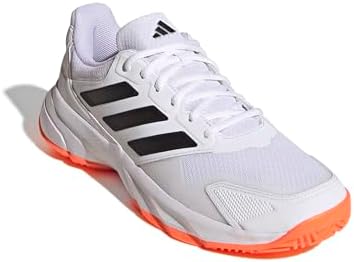 adidas Courtjam Control 3 Tênis masculino, Branco/preto, 37