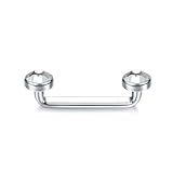 Xpircn 14G Titanium Staple Surface Piercing Barbell Internally Threaded Surface Barbell Staple Piercing Jewelry (9/16