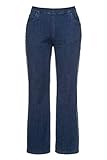 Schrittlänge ca. 80 cm Ulla Popken Damen Weite Marlene, Mary Jeans, Dark Denim, 44
