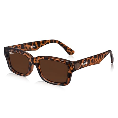 Image of Dervin UV Protection Polarized Rectangular Sunglasses for Men and Women