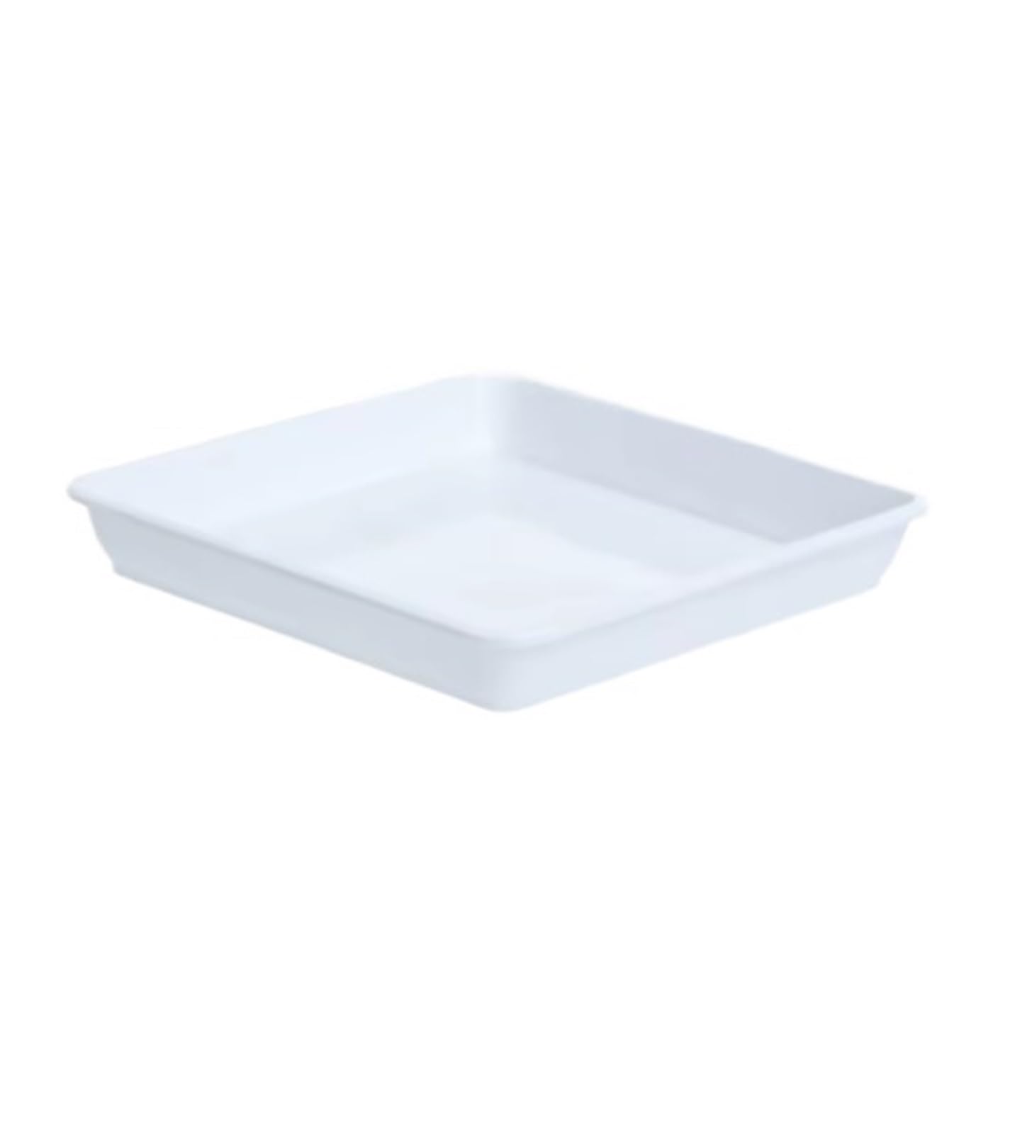 CNYUON 10Pcs Flower Pot Plant Saucer Plastic Tray Saucers Drip Trays Indoor Outdoor(White,18x18cm)