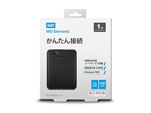 Amazon | WD HDD ポータブル ハードディスク 1TB USB3.0 Elements