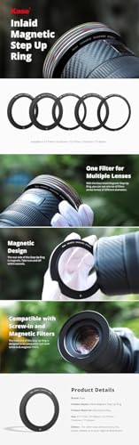 Kase Revolution Magnetic Step Ring para adaptador incrustado (77-112mm) miniatura 3