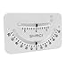 Aumotop ±45° Dual Scale Inclinometer Sturdy Construction Level Gauge for RV Boat High Precision Measurement