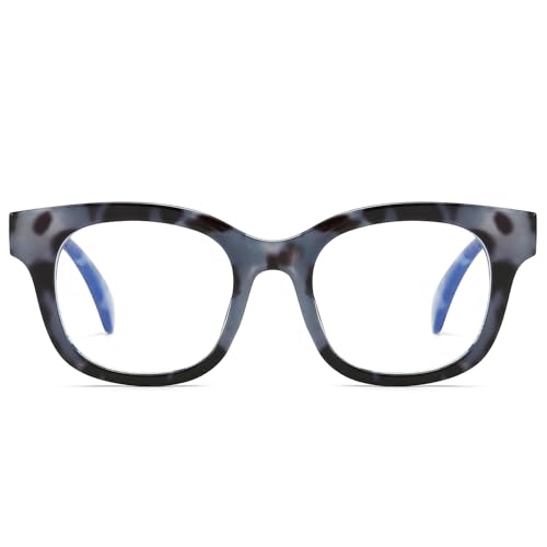 Image of ANRRI Blue Light Blocking Glasses for Women Oversized Blue Light Glasses Anti Eyestrain UV Protection Computer Eyeglasses