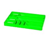 ERNST Tool Organizer Tray, Green, 10-Compartments, Storage, Garage, Workshop, Organization, Tools, Equipment...