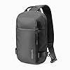 tomtoc 5L Compact Sling Backpack for Men Women, Lightweight Crossbody Shoulder Bag for 2026 11-inch iPad Air M4/M3, iPad Pro M5/M4, iPad A16, Nintendo Switch 2/Rog Xbox Ally X, EDC Daypack - XS Size