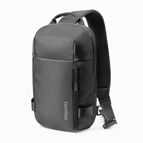 tomtoc 5L Compact Sling Backpack for Men Women, Lightweight Crossbody Shoulder Bag for 2026 11-inch iPad Air M4/M3, iPad Pro M5/M4, iPad A16, Nintendo Switch 2/Rog Xbox Ally X, EDC Daypack - XS Size
