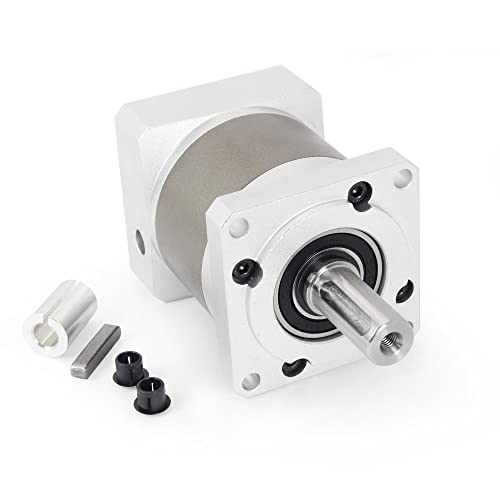 Nema23 Schrittmotor Planetengetriebe Drehzahlreduzierer 7 Bogenminen für 8 mm Schaft 57 mm Motor 3000 U/min Getriebereduzierungsverhältnis 50:1 IP65 für CNC-Oberfräsen-Drehmaschine/3D-Drucker (50:1) Cover