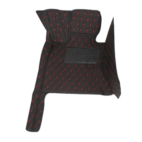 Tapis de voiture pour Infiniti M 2007-2013 en cuir noir et rouge
