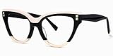 Voogueme Cat Eye Blue Light Blocking Glasses for Women, Block UV Blue Light, Anti Eyestrain Eyeglasses Dalila GOA01858-02