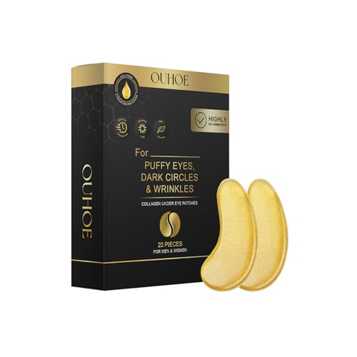 #rémunéré #Amazon<br>20 Patchs Anti Cernes Yeux Hydratant au Collagène Masque pour Réduire les Poches et Ridules Nourrit et Éclaire le Contour des Yeux