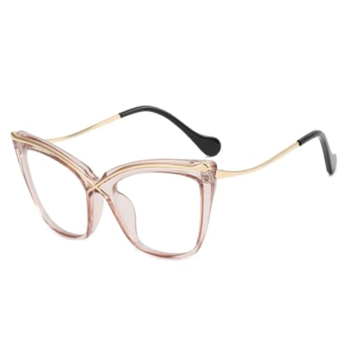 Lunettes œil de chat en métal pour corriger un look terne avec une monture rétro tendance