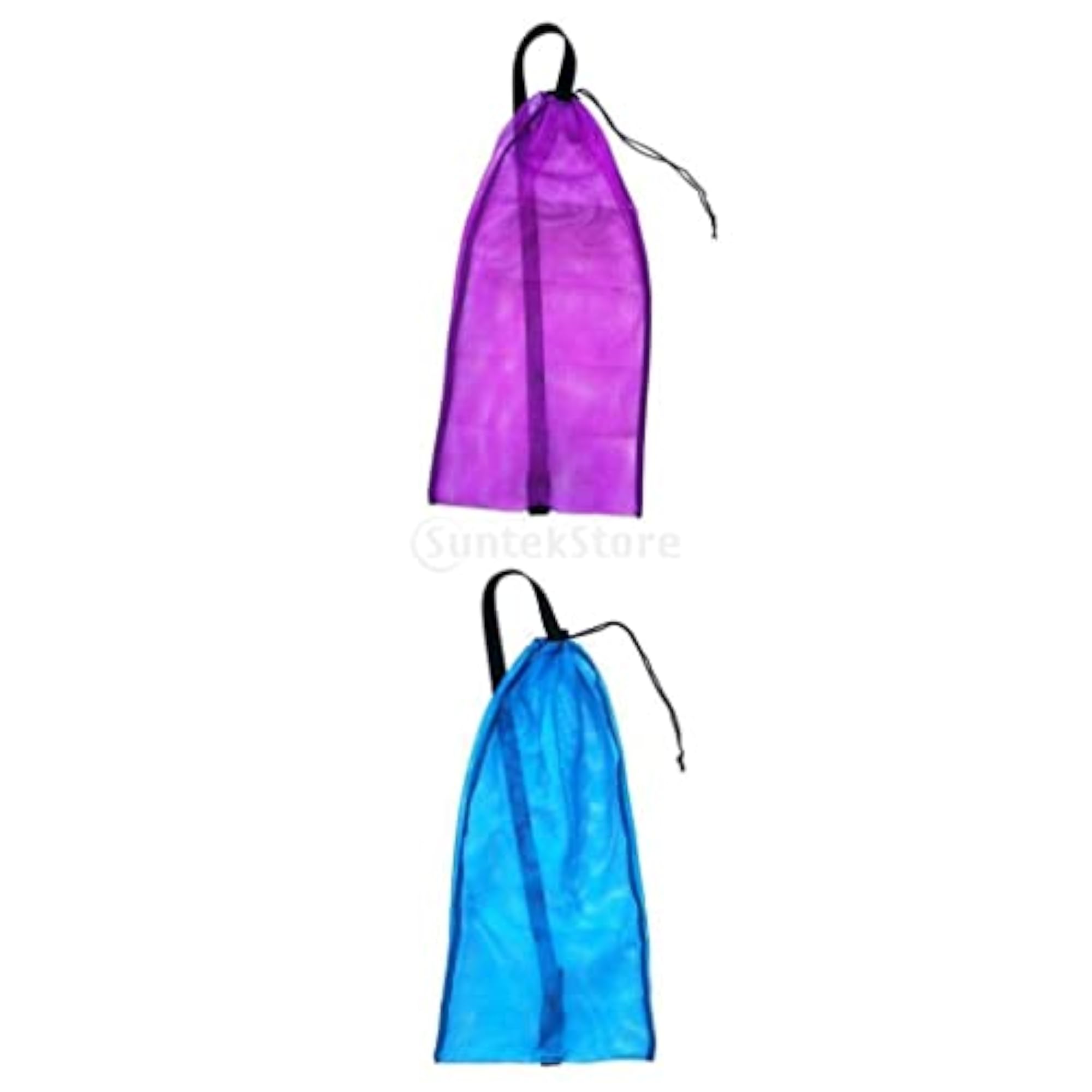 2Pcs Drawstring Mesh Bag Pouch, Scuba Diving Gear