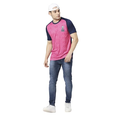 Image of playR x RR Match Jersey 2023 - Men's Plain T-Shirt Regular Fit Activewear Lightweight, Comfortable, Durable Sports Tee for Match Day, Training, Practice Everyday Wear for All Season