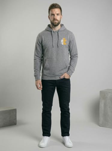 Image of Mens Full Sleeve Graphic Printed Hooded Sweatshirt | No Pain No Gain Print Winter Hoodies for Men | Gym Hoodie Men's