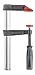 Produktbild kwb Profi Schraub-Zwinge mit 2-Komponentengriff 80x200, Spann-Weite 200 mm, Spanntiefe 80 mm, Spannbacken aus Temperguss-Stahl, Schraubzwenge mit Hohlprofilschiene