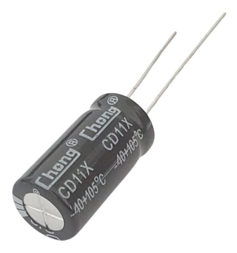 Capacitor Eletrolítico 100uF 25V - Kit 10 Peças