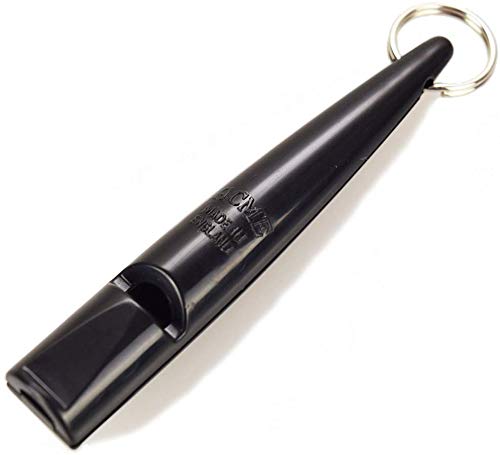 ACME whistle held in hand