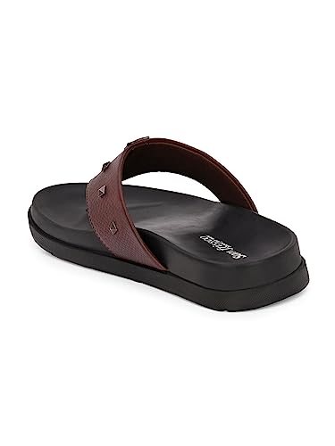 Image of San Frissco Men's Sandal with Cushioned Footbed /Ultra Soft Lightweight Durable Chappal with Bounce Back Upper Material /Festive Ethnic Wedding Slip on Slippers for Men