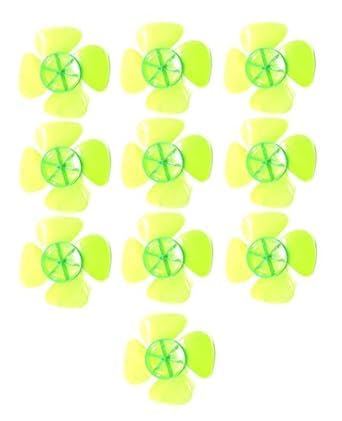 SP Electron Pack of 10 Pcs 4 Blade 4 inch Fan Propeller Prop fit for 2mm Shaft DC Motor Hobby DIY Science Projects-image-28