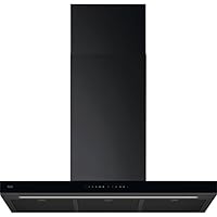 AEG 8000 AuroraTech® GB87D91CB 90cm Chimney Cooker Hood - Black Gloss