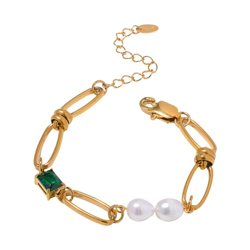 Collier d'eau douce pour femmes et hommes en argent 925 avec initiale
