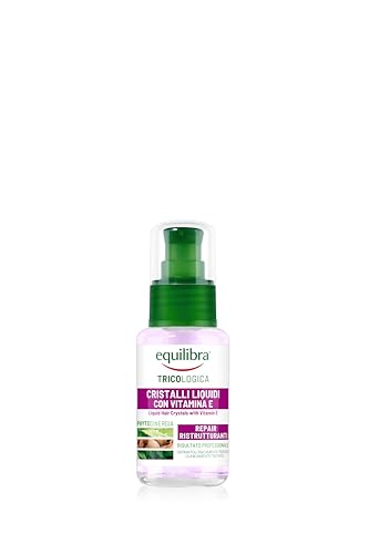 Equilibra Cristalli Liquidi con Oli Naturali per Capelli, a Base di Aloe Vera, Olio di Argan, Olio di Canapa e di Semi di Lino, 50 ml (Nuova formula, L'imballaggio può variare)