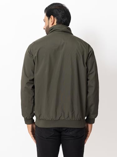 Image of OSCILLATE Casual Winter Wear Jackets For Men || Men's Solid Wind Cheater Jacket With Zipper || Ribbed Waist And Ribbed Wrist Cuffs For Perfect Fit || Casual And Sports Jacket