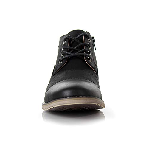 Image of Ferro Aldo Men's Ankle Boots | Lace-Up Cap Toe Chukka Style Dress Boot | Casual Fashion for Work