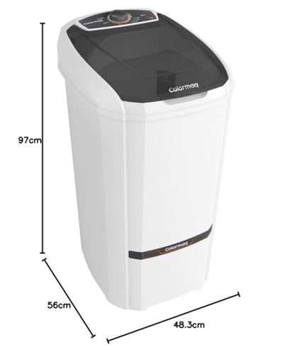 Colormaq Maquina de Lavar Roupa Semi Automatica Tanquinho 10kg LCS10 Branco 220v #5