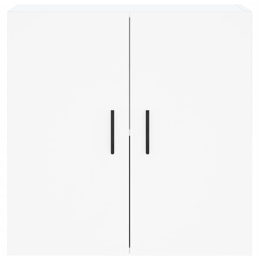 VidaXL Armoire Murale Suspendue Moderne Blanc - Placard De Rangement Bois D'Ingénierie Salon Salle De Séjour