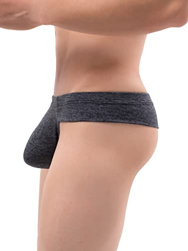 iKingsky Men's Soft Cheeky Thongs Sexy Mini Cheek Underwear Low Rise Bulge Underpanties for Men3