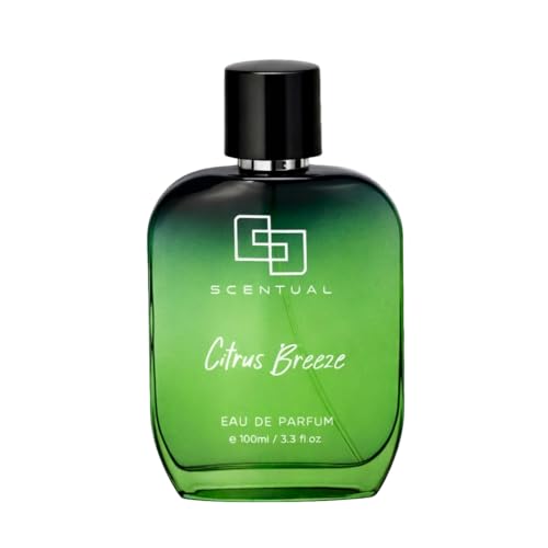 Image of Scentual Citrus Breeze Eau De Parfum, 100ML, Sicilian Lemon, Black Currant, Spicy Notes, Fruity Notes, Patchouli Leaf, Water Jasmine, Cedar, Leather, Vanilla