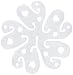 The Elixir Party Pack of 75 Double-layer 11-in-1 Clear White Plastic Decorative Deco Balloon Arch Folder Convenient Clips Tie Multiple Accessories (Balloon Clip Only), 3 inch
