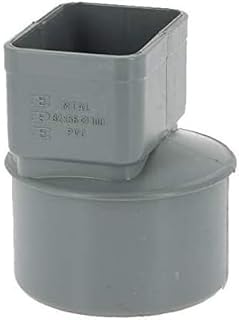 Raccord / Manchon PVC Ø 100 pour sortie gouttiere Aluminium 82 x 56 mm