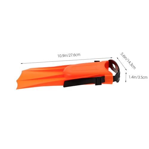 Aletas de buceo para Hombre y Mujer, accesorio de natación naranja talla 30-36, ligeras y reutilizables para deportes acuáticos y entrenamiento miniatura 2