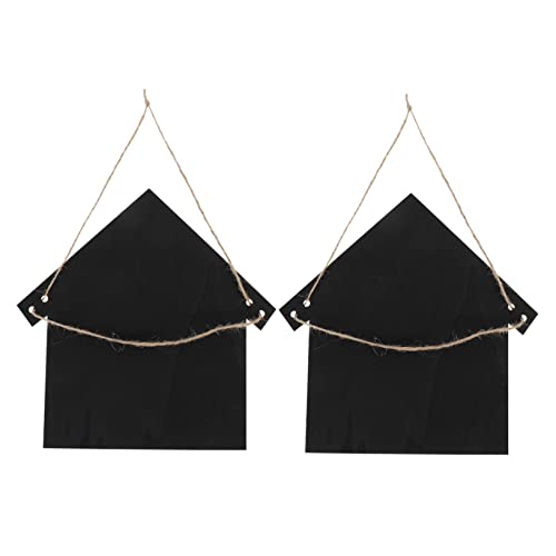 Angoily 2Pcs Erasable Chalkboard Sign Writing Blackboard Ornaments for Home Decor Crafting for Messages Events and Creative Displays