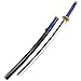 LEISHENT Cosplay Demon Slayer Spada Spada di Legno Samurai Spada Giocattolo Katana Spada Demon Slayer Prop Coltello Spada Regalo per Gli Appassionati di Anime 41"/104 cm,Blu