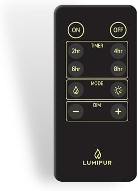 LumiPur Flameless Candle Remote Control, 10-Button Remote Control Includes On/Off, Automatic Timers, Candle/Light Mode, and Dimmer, Uses AAA Batteries (Not Included) Flameless Candle Only image 5