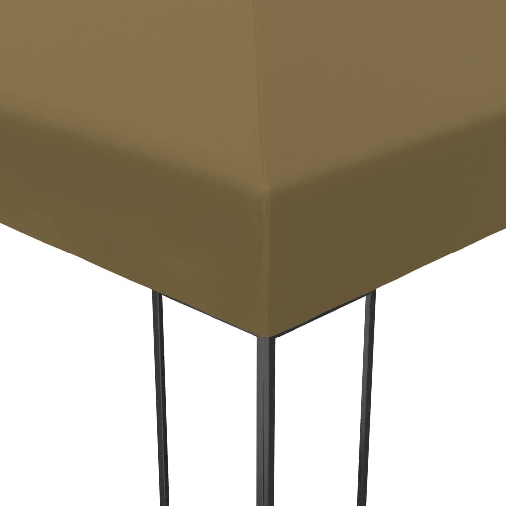 Gazebo z światłami LED String 3x4 M Szary Kret