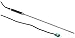 Hioki 9473-50 Sheath Type Temperature Probe for HiTesters, 3/16" Tip, 11-51/64" Sheath Length, 3-35/128