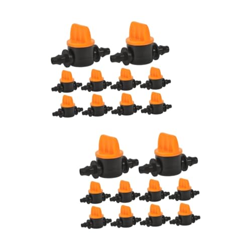 BESPORTBLE 2 Series Válvula De Riego Por Goteo Por Microaspersión Accesorios Para Purificador De Agua Válvulas De Agua Tubería De Riego Por Goteo Boquilla Aire Orange El Plastico 10 Piezas*2