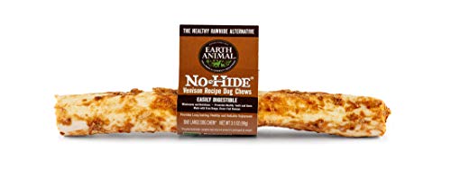 EARTH ANIMAL No-Hide Grass-Fed Venison Large Natural Rawhide Alternative Dog Chew, 1 Chew