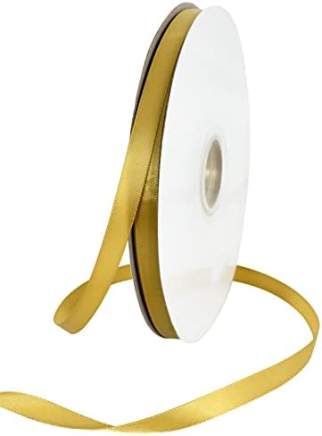 TONIFUL 3/8 Inch x 100 Yards White Thin Satin Ribbons Solid Fabric Ribbon Roll for Gift Wrapping Invitation Floral Hair Balloons Craft Sewing Party Wedding Popsicles Decoration