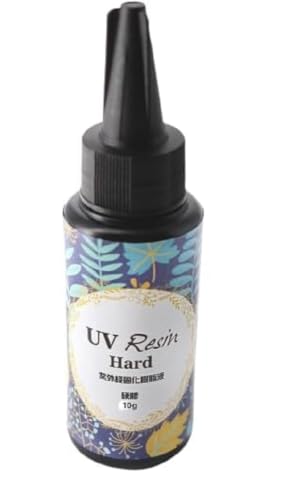 Image of KRYTONE Crystal Clear Hard UV Resin Upgraded Formula Ultraviolet Fast Curing for Jewelry Making Craft Decoration, Hard Transparent Glue Solar Cure Sunlight Activated Resin Casting & Coating(10g)