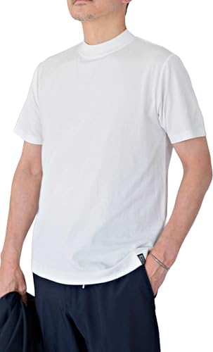（16:00時点） [NEVEREND] Tシャツ メンズ モックネック ジャケット専用 接触冷感 吸水速乾 AWC