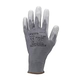 Ces gants de manutention Précision Eurotechnique sont en polyester tricoté enduits de PU. Ils ont une bonne résistance à l'abrasion et une bonne résistance à la déchirure. D'un excellent rapport qualité/prix, ces gants sont vendus par lot de 10 paires. Ils conviendront aux différents travaux de manutention de précision.