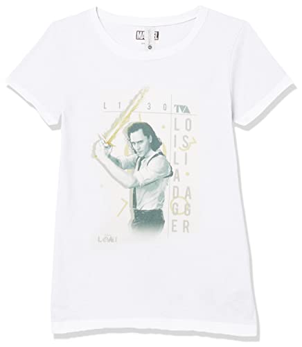 T-shirt manches courtes fille Marvel Loki imprimé coton